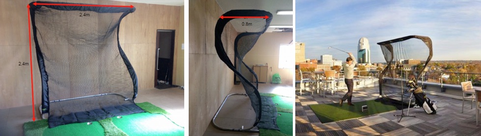 SIMゴルフネット 設置例